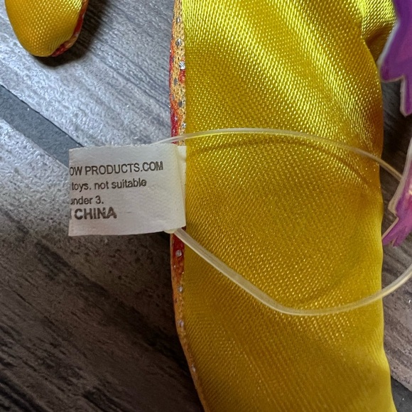 Crazy Critters Lizard Plush Toy Orange Red Dot Gecko Stretchy Beanbag Style tags - Picture 4 of 6